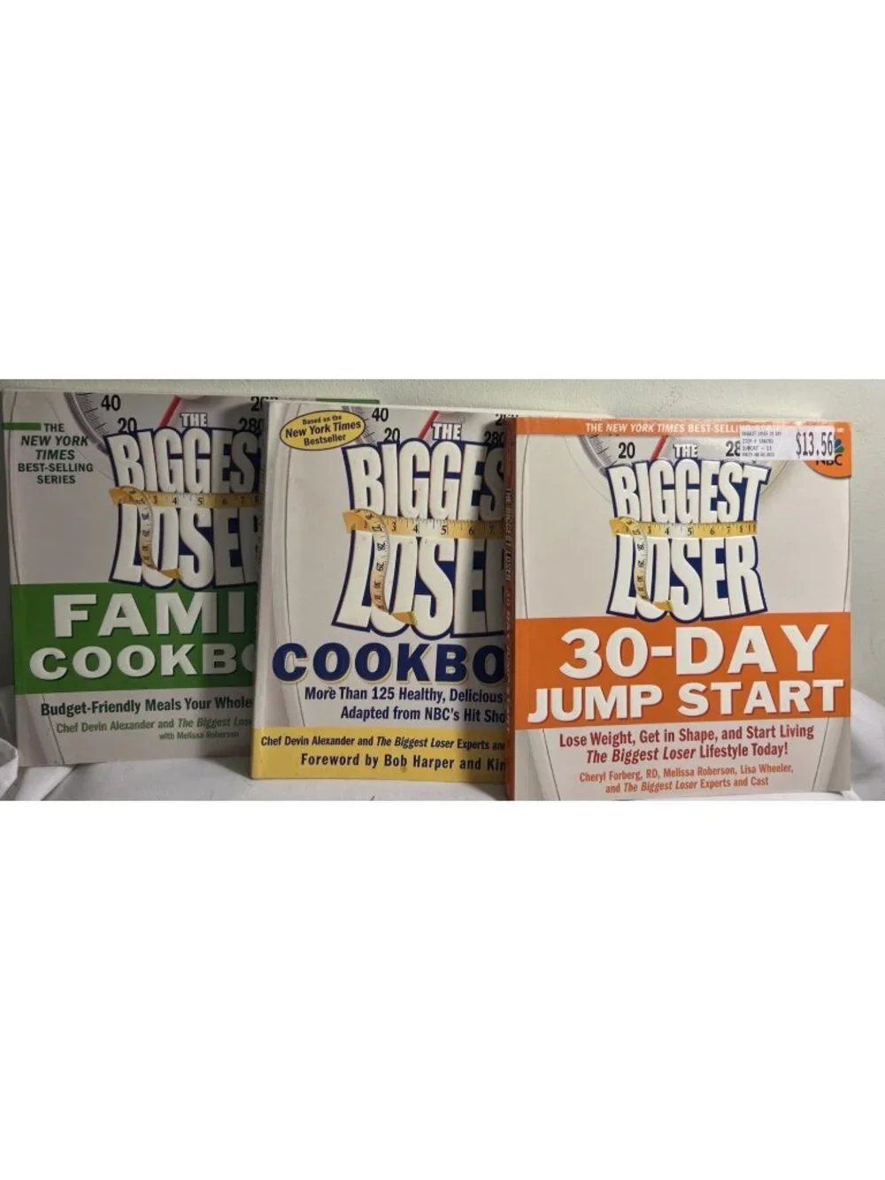 The Biggest Loser Cookbook Lot of 3 Softcover Books